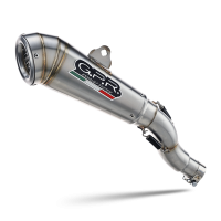 Pot echappement compatible avec Yamaha XSR900 2022-2024, Powercone Evo, Homologué et légal, système d'échappement complet avec catalyseur et db killer amovible 