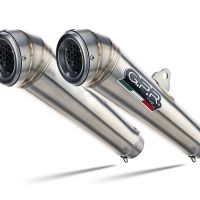 Pot echappement compatible avec Husqvarna TE 630 E - SMS 630 - Smr 630 2010-2014, Powercone Evo, Paire de pot d'échappement homologuées, livrées avec db killer amovible et raccords spécifiques 