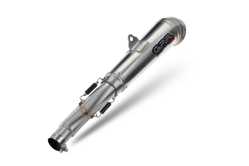 Pot echappement compatible avec Bmw R 1200 Gs -Adventure 2013-2013, Powercone Evo, Homologué et légal, système d'échappement complet, avec db killer amovible 