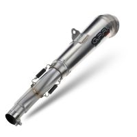 Pot echappement compatible avec Bmw R 1200 Gs -Adventure 2013-2013, Powercone Evo, Homologué et légal, système d'échappement complet, avec db killer amovible 