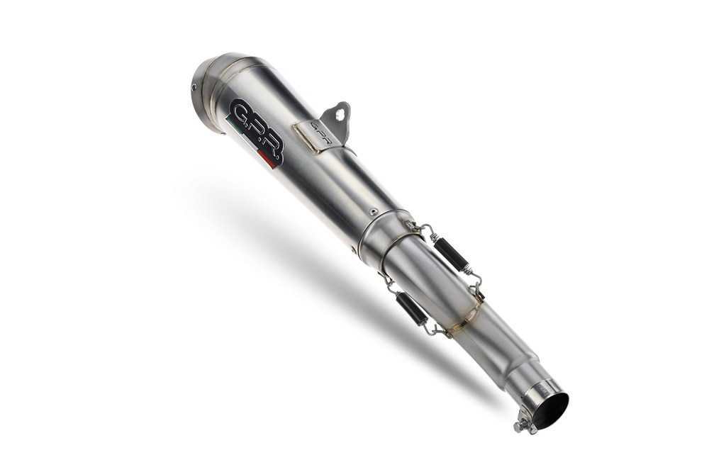 Pot echappement compatible avec Yamaha XSR900 2022-2024, Powercone Evo, Homologué et légal, système d'échappement complet avec catalyseur et db killer amovible 