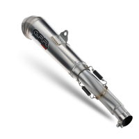 Pot echappement compatible avec Yamaha XSR900 2022-2024, Powercone Evo, Homologué et légal, système d'échappement complet avec catalyseur et db killer amovible 