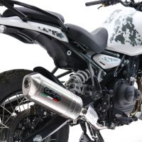 GPR pot echappement compatible avec  Royal Enfield Himalayan 450  2024-2025, Satinox, Échappement légal, homologué,silencieux avec db killer amovible et tuyau de liaison spécifique 