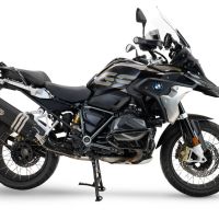 Pot echappement compatible avec Bmw R 1250 Gs -Adventure 2021-2024, Hyper Sonic Black Titanium, Échappement légal, homologué,silencieux avec db killer amovible et tuyau de liaison spécifique 