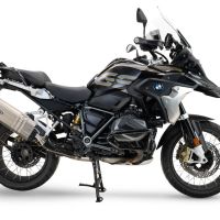 Pot echappement compatible avec Bmw R 1250 Gs -Adventure 2021-2024, Hyper Sonic Titanium, Échappement légal, homologué,silencieux avec db killer amovible et tuyau de liaison spécifique 