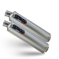 GPR pot echappement compatible avec  Ducati Monster S4R  2003-2007, Inox Tondo, Suppresseur de cataliseu, décatalyseurr, article sans homologation 