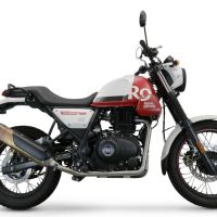 Pot echappement compatible avec Royal Enfield Himalayan 410 Diam.36mm 2017-2020, Decatalizzatore, Suppresseur de cataliseu, décatalyseurr, article sans homologation 
