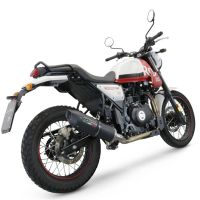 Pot echappement compatible avec Royal Enfield Scram 411 2022-2024, Furore Nero, Pot échappement racing, avec les tuyaux de liaison, article sans homologation 