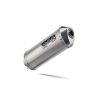 Pot echappement compatible avec Aprilia Mana 850 Gt 2007-2016, Satinox, Pot échappement homologué et légal, silencieux avec mi-collecteur y db killer amovible 