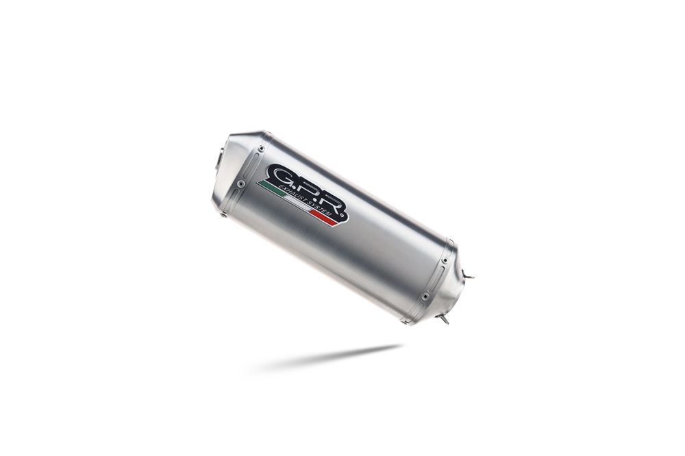 Pot echappement compatible avec Yamaha Mt-09 2017-2020, Satinox , Homologué et légal, système d'échappement complet avec catalyseur et db killer amovible 