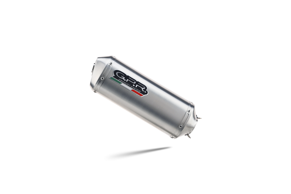 Pot echappement compatible avec Kawasaki Versys 650 2015-2016, Satinox , Homologué et légal, système d'échappement complet avec catalyseur et db killer amovible 