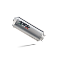Pot echappement compatible avec Kawasaki Versys 650 2015-2016, Satinox , Homologué et légal, système d'échappement complet avec catalyseur et db killer amovible 