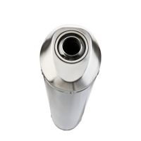 Pot echappement compatible avec Bmw R 1150 R 2000-2006, Satinox , Échappement légal, homologué,silencieux avec db killer amovible et tuyau de liaison spécifique 