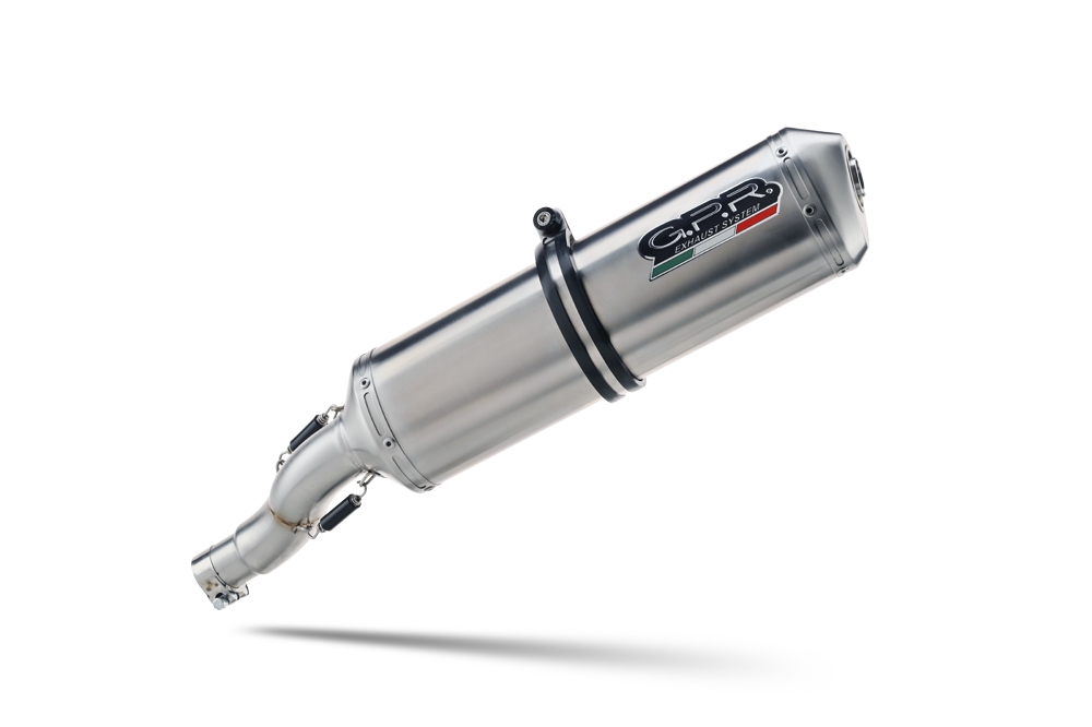 Pot echappement compatible avec Bmw G 650 X -Country -Challenge -Moto 2006-2012, Satinox , Échappement légal, homologué,silencieux avec db killer amovible et tuyau de liaison spécifique 