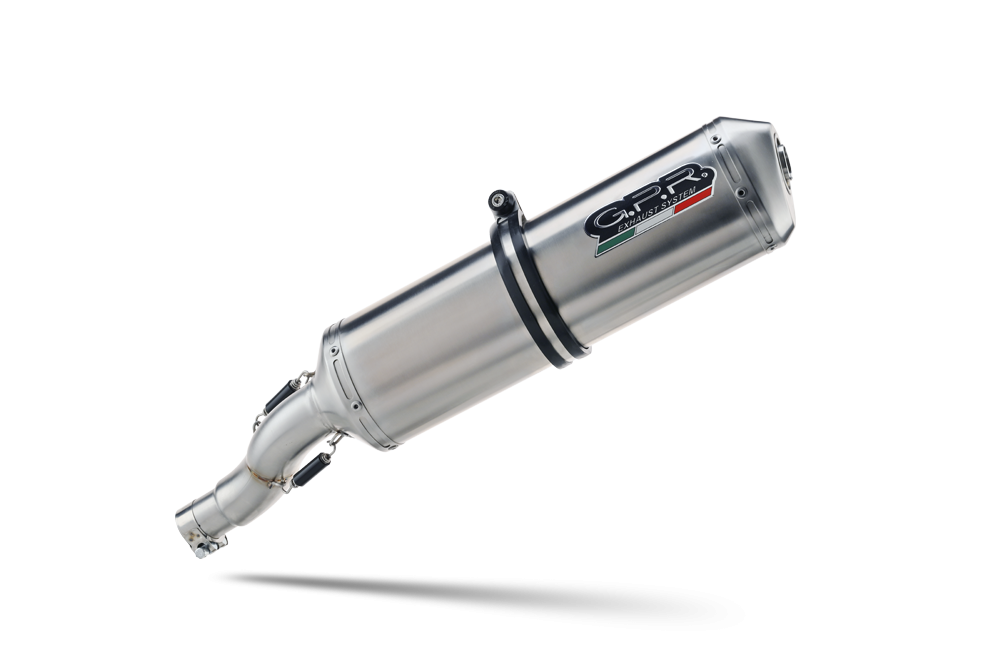 Pot echappement compatible avec Bmw R 1150 R 2000-2006, Satinox , Échappement légal, homologué,silencieux avec db killer amovible et tuyau de liaison spécifique 