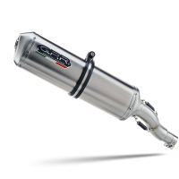Pot echappement compatible avec Kawasaki Versys 650 2006-2014, Satinox , Échappement légal, homologué,silencieux avec db killer amovible et tuyau de liaison spécifique 