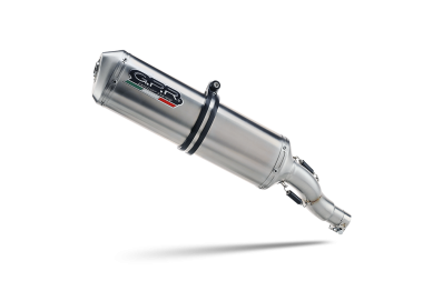 Pot echappement compatible avec Triumph Tiger 900 GT / Pro / Rally Pro 2024-2025, Satinox , Échappement légal, homologué,silencieux avec db killer amovible et tuyau de liaison spécifique 