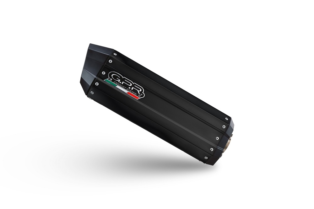 Pot echappement compatible avec Bmw R 1250 R -Rs 2019-2020, Hyper Sonic Black Titanium, Échappement légal, homologué,silencieux avec db killer amovible et tuyau de liaison spécifique 