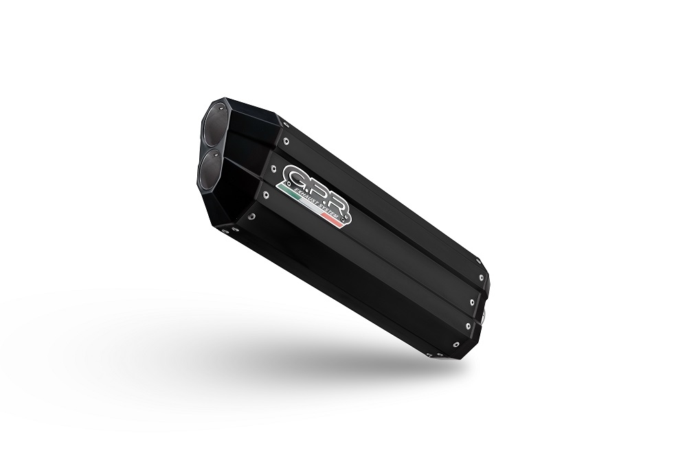 Pot echappement compatible avec Bmw R 1250 R -Rs 2019-2020, Hyper Sonic Black Titanium, Échappement légal, homologué,silencieux avec db killer amovible et tuyau de liaison spécifique 