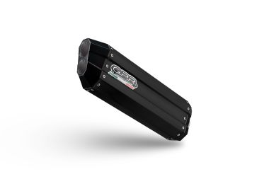 Pot echappement compatible avec Benelli Trk 702 X 2023-2024, Hyper Sonic Black Titanium, Échappement légal, homologué,silencieux avec db killer amovible et tuyau de liaison spécifique 