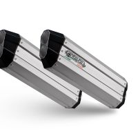 Pot echappement compatible avec Bmw K 1600 Gt 2017-2021, Hyper Sonic Titanium, Échappement légal, homologué,silencieux avec db killer amovible et tuyau de liaison spécifique 