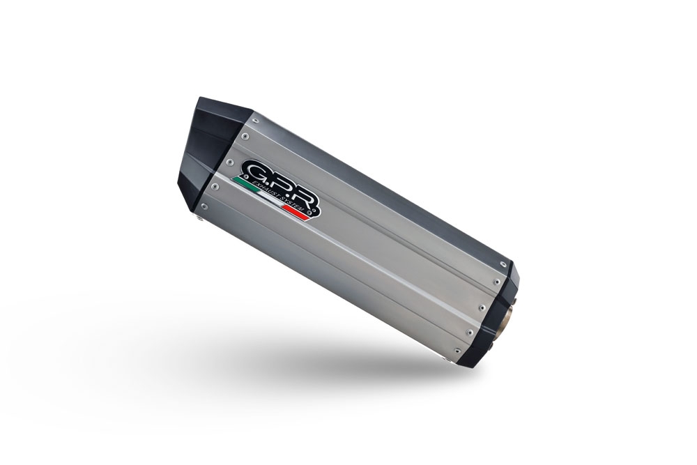 Pot echappement compatible avec Bmw R 1250 R -Rs 2019-2020, Hyper Sonic Titanium, Échappement légal, homologué,silencieux avec db killer amovible et tuyau de liaison spécifique 