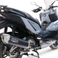 GPR pot echappement compatible avec  Sym ADX 300 2024-2026, Furore-X Scooter, Silencieux homologué pour bruit, échappement complet avec catalyseur et db killer 