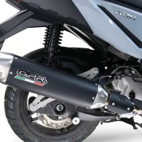 GPR pot echappement compatible avec  Sym ADX 300 2024-2026, Furore-X Scooter, Silencieux homologué pour bruit, échappement complet avec catalyseur et db killer 