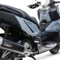 GPR pot echappement compatible avec  Sym ADX 300 2024-2026, Furore-X Scooter, Pot echappement racing,silencieux avec db killer et des tuyaux de liaison sans homologation 