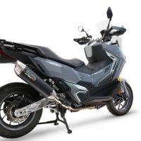 GPR pot echappement compatible avec  Sym ADX TG 400 2024-2026, Furore-X Scooter, Silencieux homologué pour bruit, échappement complet avec catalyseur et db killer 