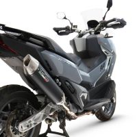 GPR pot echappement compatible avec  Sym ADX TG 400 2024-2026, Furore-X Scooter, Silencieux homologué pour bruit, échappement complet avec catalyseur et db killer 