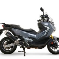 GPR pot echappement compatible avec  Sym ADX TG 400 2024-2026, Furore-X Scooter, Pot echappement racing,silencieux avec db killer et des tuyaux de liaison sans homologation 
