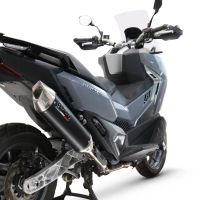 GPR pot echappement compatible avec  Sym ADX TG 400 2024-2026, Furore-X Scooter, Pot echappement racing,silencieux avec db killer et des tuyaux de liaison sans homologation 