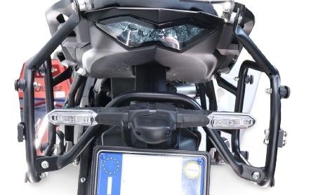 GPR TECH compatible with  Bmw R 1300 GS 2023/2025 Support spécifique pour valises latérales 38 L + 38 L, couleur noire 