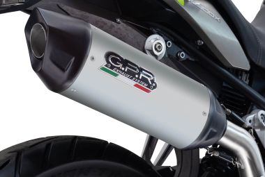 Pot echappement compatible avec Suzuki V-STROM DL 800 DE - SE 2023-2025, Furore-X Titanio, Échappement légal, homologué,silencieux avec db killer amovible et tuyau de liaison spécifique 
