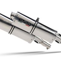 Pot echappement compatible avec Aprilia Rsv 1000 R Factory 2006-2010, Trioval, Paire de pot d'échappement homologuées, livrées avec db killer amovible et raccords spécifiques 