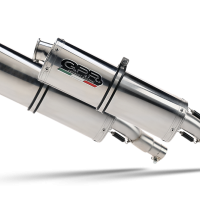 Pot echappement compatible avec Bmw K 1600 Gtl 2012-2016, Trioval, Paire de pot d'échappement homologuées, livrées avec db killer amovible et raccords spécifiques 