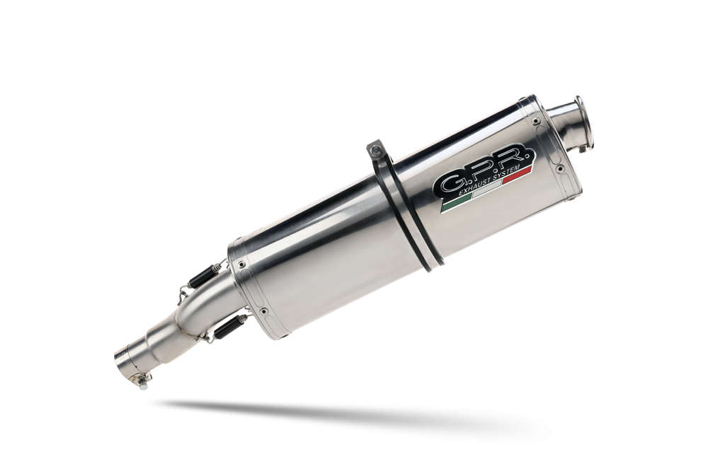 Pot echappement compatible avec Bmw F 650 Cs Scarver 2001-2006, Trioval, Échappement légal, homologué,silencieux avec db killer amovible et tuyau de liaison spécifique 