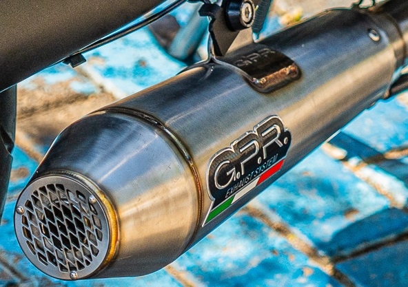 Pot echappement compatible avec Ural Gear Up 2017-2019, Ultracone, Pot échappement homologué et légal, silencieux avec mi-collecteur y db killer amovible 