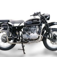 Pot echappement compatible avec Ural Gear Up 2020-2024, Ultracone, Pot d'échappement complet racing, compris de collecteur et db killer amovible, sans homologation 