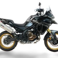 GPR pot echappement compatible avec  Voge 625DSX 2024-2025, Dual Inox, Échappement légal, homologué,silencieux avec db killer amovible et tuyau de liaison spécifique 