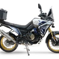 Top case GPR TECH compatible with  Voge DS 800 Rally 2025/2026 Top Case Alpitech en aluminium, couleur noire avec plaque spécifique incluse Capacité Litres 35