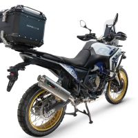 Top case GPR TECH compatible with  Voge DS 800 Rally 2025/2026 Top Case Alpitech en aluminium, couleur noire avec plaque spécifique incluse Capacité Litres 35