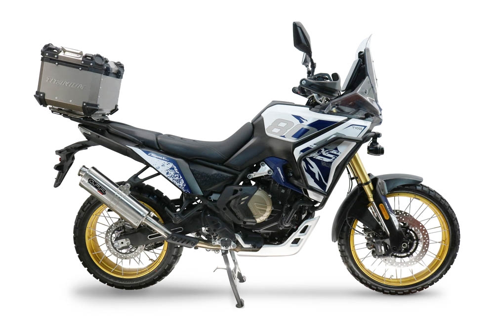  Voge DS 800 Rally 2025/2026 Top case en Titane, couleur naturel avec plaque spécifique incluse Capacité Litres 35