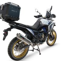 Top case GPR TECH compatible with  Voge DS 800 Rally 2025/2026 Top Case Alpitech en aluminium, couleur noire avec plaque spécifique incluse Capacité Litres 45