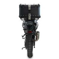 Top case GPR TECH compatible with  Voge DS 800 Rally 2025/2026 Top Case Alpitech en aluminium, couleur noire avec plaque spécifique incluse Capacité Litres 45