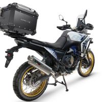 Top case GPR TECH compatible with  Voge DS 800 Rally 2025/2026 Top Case Alpitech en aluminium, couleur noire avec plaque spécifique incluse Capacité Litres 55