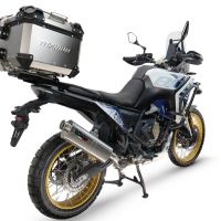  Voge DS 800 Rally 2025/2026 Top case en Titane, couleur naturel  avec plaque spécifique incluse Capacité Litres 55