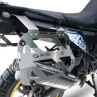 GPR TECH compatible with  Voge DS 800 Rally 2025/2026 Paire de valises latérales en aluminium avec côté droit profilé, couleur argent avec support de valise spécifique TECH-EVO  Capacité 38 LT. + 32 LT.