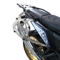 GPR TECH compatible with  Voge DS 800 Rally 2025/2026 Paire de valises latérales en aluminium avec côté droit profilé, couleur argent avec support de valise spécifique TECH-EVO  Capacité 38 LT. + 32 LT.